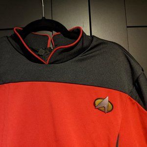 Red Star Trek Top with Pins!